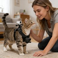 Small Cat Harness Escape Proof With Camera Mount Medium Cat Harness For Action Camera For Kitten Indoor Outdoor Hiking Walking