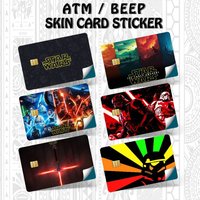 Movie S-Star W-Wars cool Bank Credit Cards Bus Pass Stickers Cool Decoration Waterproof 4PCS Card