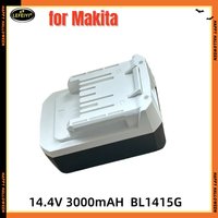 14.4V 3.0Ah for Makita lithium battery BL1415G DF347D, HP347D JV143D models, tool compatible with MT070 and MT080
