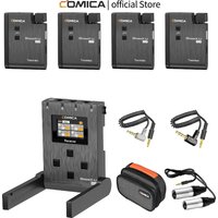Microphone cravate sans fil COMICA BoomX-U QUA UHF, 24 canaux, pour appareil photo reflex numérique, caméscope et smartphone.