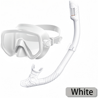 XIAOTREE Adult Snorkeling Mask and Snorkel Set, Tempered Glass, Full Dry Snorkel, Professional Panoramic Snorkeling Gear
