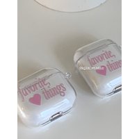 Korean Ins Pink Letter Series Case for AirPods Pro Pro2 Pro3 Earphones Universal Fit for AirPods 1st/2nd/3rd Gen Soft Case