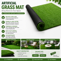 50X50cm 50X100cm Artificial Turf Grass Carpet Simulation Interior Decoration Garden Landscape Turf Roll Festival Wedding Decor