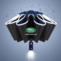 Car Fully Automatic Umbrella LED Flashlight UV Umbrellas For Land Rover Range Rover discovery Freelander Evoque Car Accessories
