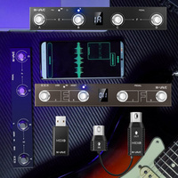 M-VAVE Chocolate Plus Wireless MIDI Controller Pedal | Bluetooth/USB Dual Mode | Sustain/Expression Control | DAW Compatible