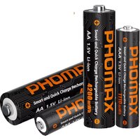 PHOMAX Rechargeable Battery 1.5V Lithium Battery AA/AAA 4200mWh 1110mWh For Remote Control Mouse Electric Toy Li-ion Batteries