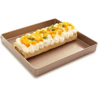 9/11in Square Non-Stick Baking Pan Thickened Carbon Steel Cake Baking Sheet Tray Cookies Pizza Bread Cake Mold Bakeware Tools