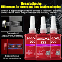 50ml -10ml thread locking agent can resist high temperature and be disassembled, which is suitable for machinery and automobiles