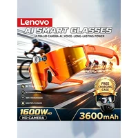 AliExpress Lenovo 2400w Photo ChatGPT AI Smart Camera Glasses Anti-shake 1080P Video Cycling Sport Sunglasses DualMic 32GB Windproof Goggle