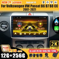 For Volkswagen VW Passat B6 B7 B8 CC 2007- 2021 Android 16 Multimedia Video Player Carplay Intelligent System Wifi 4G 8 Core image 4