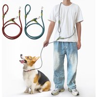 S/M/L Reflective Nylon Leashes Pet Dogs Chain Traction Rope Leads for Running Free Hands Rope Chain for Small Large Dogs Walking