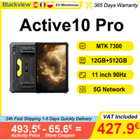 Blackview Active 10 Pro Robuste Tablets 11 Zoll 90Hz FHD 5G-Netzwerk MTK 7300 12GB RAM 512GB ROM 30000mAh Akku 108MP Kamera