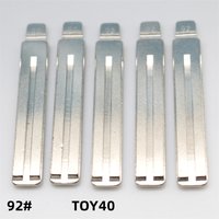 XIEAILI 5Pcs 92# TOY40 Metal Blank Uncut Flip KD Remote Key Blade For Hyundai Verna For Keydiy KD Xhorse VVDI JMD