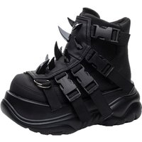 2025 New Women Punk Rivet Muffin Platform Sports Retro Rivets Heavy Metal Short Boots