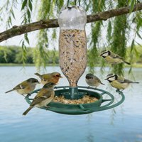 Outdoor Bird Feeder Garden Plastic Bottle Hanging Bird Feeder Empty Bottle DIY Bird Feeder Hang on Balcony Automatic Feeder
