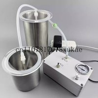 Laboratory Electric Vacuum Pump -80KPa Adjustable Flow Rate+Stainless Steel Vacuum Defoaming Tank 700/1000/1400ml