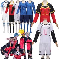 Anime Nagi Seishiro Cosplay Blue Isagi Yoichi Lock Cosplay Costume Bachira Meguru Germany Suits Halloween Party Cos Adult Unisex
