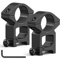1 Pair Scope Mount Ring Base for Dia 25.4mm/ 30mm Tube Scopes High Profile Aluminum Alloy 11mm 20mm Rail Mount