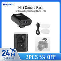 NEEWER Basics Mini Camera Flash, 5600K Fill Light with LCD Display For Canon Fujifilm Sony Nikon DSLR Standard Hot Shoe Cameras