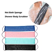 【African Net Bath Sponge 14x77cm African Net Long Bath Net Sponge Exfoliating Shower Body Scrubber Back Scrubber Skin Smoother】