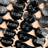 1-30pcs Personalized Sunglasses with Initials Text Bridesmaid Gift Custom Sunglasses Wedding Sticker Bachelorette Party Supplies