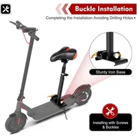 AliExpress NONE Adjustable 40-60cm Folding Electric Scooter Saddle, Universal Replacement Bike Seat for Xiaomi M365 and M365 Pro