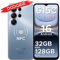 DOOGEE Note56X Pro Android Smartphone 16 "Battery 6150 mAh 32 Go RAM (4 + 28) 128 Go ROM Compatible Google Pay Widevine L1