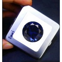 Pretty Sapphire Natural Round Cut 12.0mm 6.0ct Large Size for Collection and Jewelry Making VVS Loose Gemstone