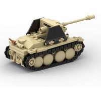 Military Tank Destroyer Model Assembly Toy H-System Weasel Proportional Minifigures MOC Building Blocks Universal Age