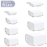 Acrylic Cube Food Riser Stand Set Hollow Bottom Display Riser for Buffet Table Event Retail Show