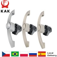 KAK 5 Pieces Camper Car Cabinet Lock Handle Push Lock RV Caravan Boat Lock Drawer Latch Button Lock Furniture Door Lock Hardware