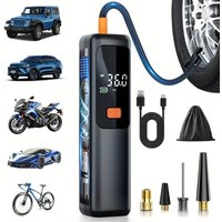 AliExpress NONE Portable Air Compressor, 150 PSI Tire Inflator with LCD Display, Auto Stop, USB Charge for Car Bike Ball