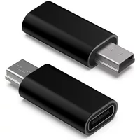 Type C to Mini USB Adapter USB C Female to Mini USB Male Converter for GoPro Hero 3 MP3 Dashcam Dash Camera Charging Sync
