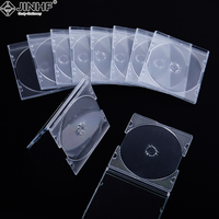 5/10pcs 8cm CD DVD Disc Box Transparent Single Disc Storage Boxes DVD Case CD Case Empty Clear Plastic CD Case Disc CD Box