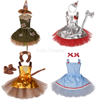 Halloween Gift Costumes New Kid's Set Clown Witch Costume Wizard of Oz Scarecrow Drama Stage Costume Girls Dress Cosplay