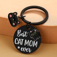 Cat Mom Mothers Day Gifts For Women Black Cat Keychain Stuff Gifts For Cats Lovers Unique Cats Lover Gifts For Women