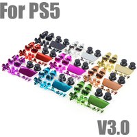 15sets Full Buttons Set Replacement Button Repair Kit For PS5 Controller Handle Electroplating Button Game Accessories