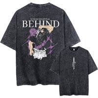 Fushiguro Toji Printed Tee Anime Jujutsu Kaisen Clothing Men Women Summer Manga T-shirts Washed Cotton Tshirt Harajuku T Shirt