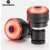 AliExpress r Light IPXROCKBROS Bicycle Bar End Light Rea6 Bike Lamp 5 modes Intelligent Brake Sensor Safety Tail Light for Night Riding