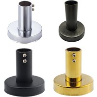 chrome black golden shower rod holder for bathroom, shower extension