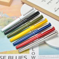 Hongdian C2 Metal Fountain Pen EF/F Nib with Converter, School Office Supplies Writing Gift Pen