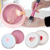 Makeup Brush Cleaner Gentle Effective Cleansing Low Foam Formula Quick Rinse Sponges Puffs Peach Oolong Scent Refreshing