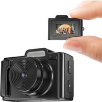 E9 Mini-Schlüsselanhänger-Kamera mit Bildschirm, HD 1080P, tragbare Retro-Kinderkamera, ultrakompaktes Taschen-DV-Videorecorder mit Lampe