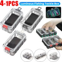 Waterproof Fishing Tackle Box Luminous Lure Hook Storage Case Expandable Carp Fishing Tool Organizer Boxes Fishing Accessories