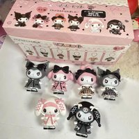 4 cm Mini Kuromi Blind Box Cartoon Charakter Action-figuren Puppen Überraschung Tasche Nette Modell Sammlung Trendy Spielzeug Festival Souveni