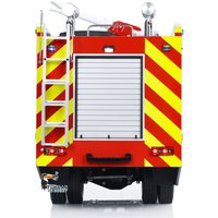 RC Fire Truck 4x2 1/14 Radio Control Fire Fighting Vehicles 3-speed Transmission Painted Finished Light Sound Car Model Toy Gift