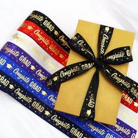 1 Roll,5 Yards Graduation Gift Packaging Ribbon,Decoration Party DlY Bow Ribbon, Graduation Ceremony CampusParty Supplies