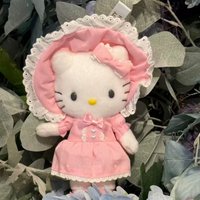 50th Sanrio Plush Doll Pendant Pink Skirt Hello Kitty Doll Plush Stuffed Toys Lolita skirt long leg Kitty Toy Keyring Girly gift