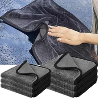 1/2PCS Super Absorbent Microfiber Car Wash Towel Multipurpose Drying Cloth Ideal for Cleaning Glass Vehicle Surface Wash Towel
