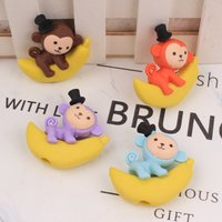 Office School Supplies Creative Cute Monkey Banana Animal Eraser Student Educational Stationery Prize Gift Wholesale Stationary